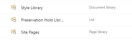 Preservation hold library
