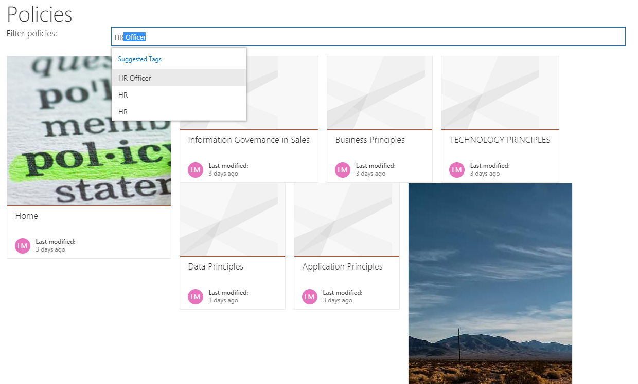 Policies Viewer